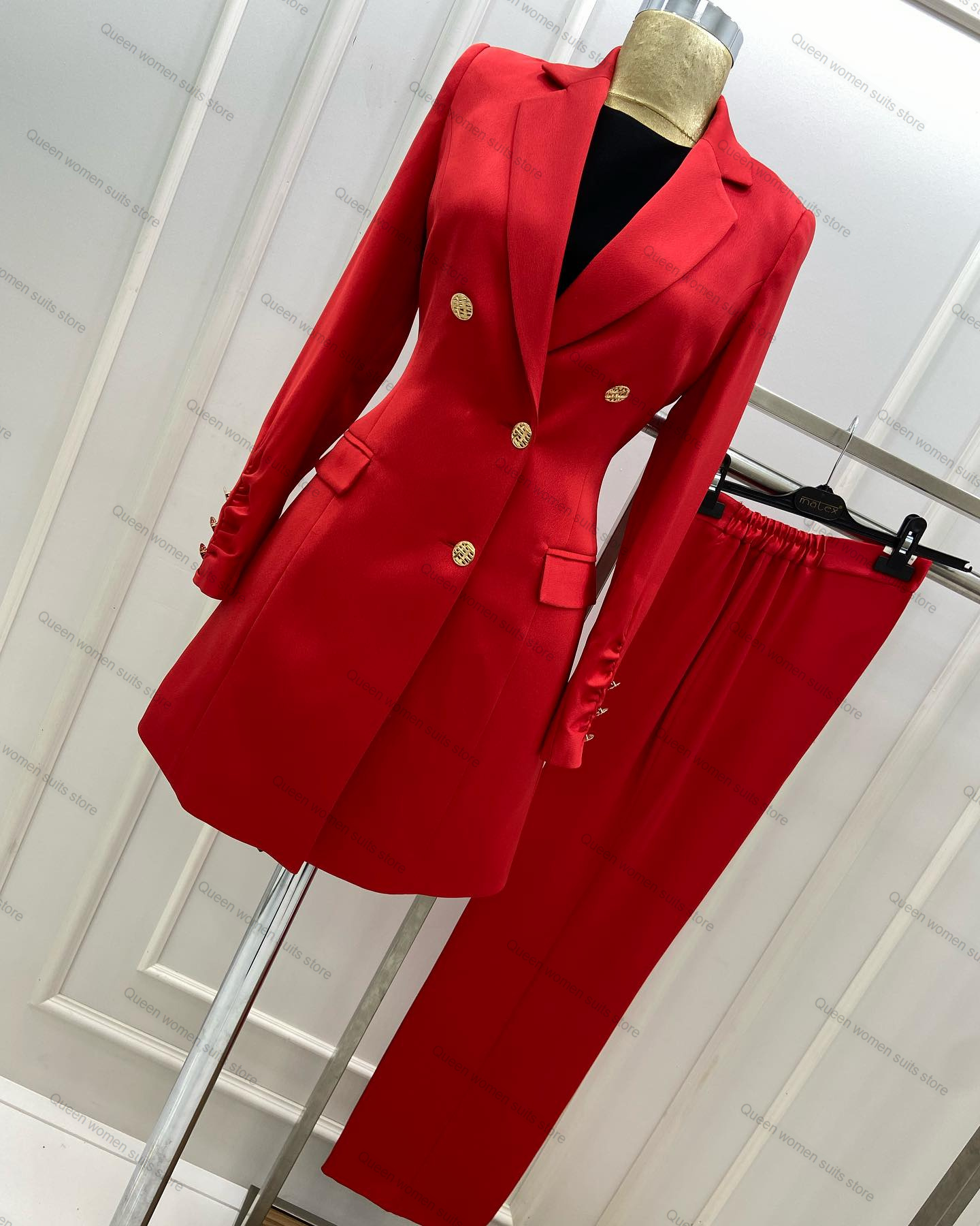 Women Formal Wear Blazer Set - Wedding Women Pants Suits Set 2