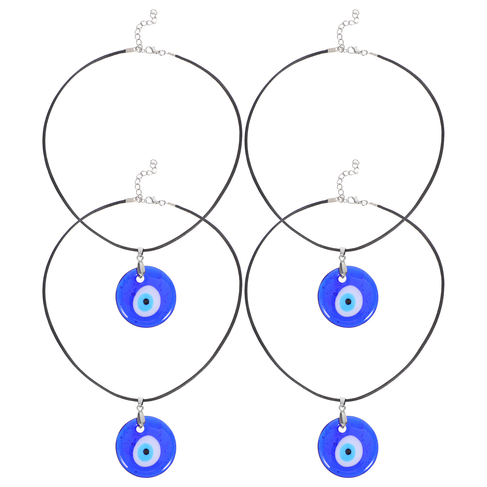 Formal Wear Jewelry For Women - 4Pcs Evil Eye Necklace Blue Eye