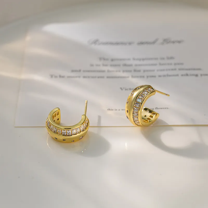 Pearl Earring Stud - 2026 Real Gold Electroplated Stud Earrings