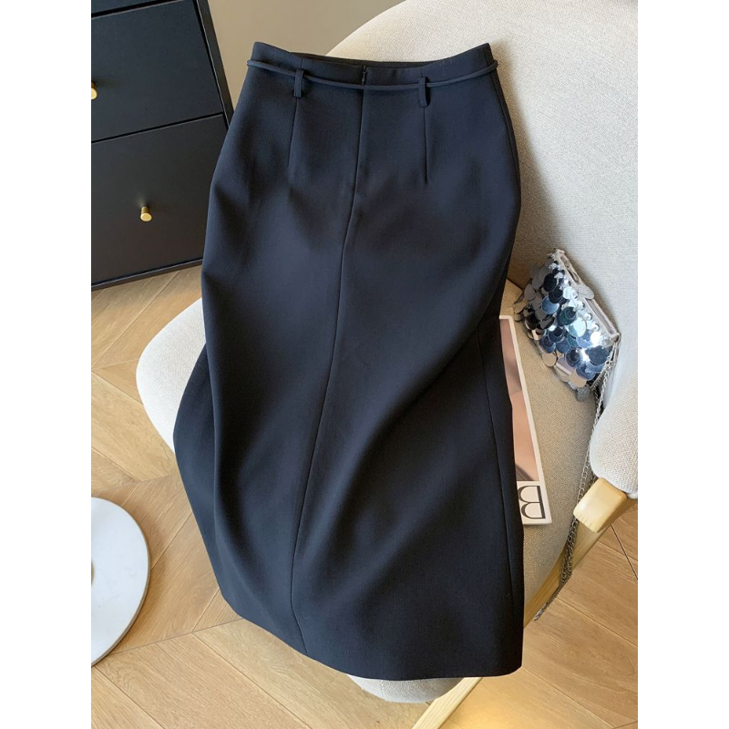 Women Formal Wear With Skirt - Women's High Waist Pencil Midi Solid
