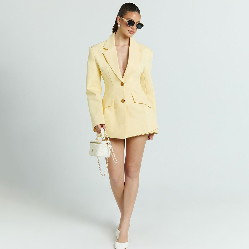 Light Yellow Women's 2Pic Suit - Yellow Formal Wear Women recensie en prijs