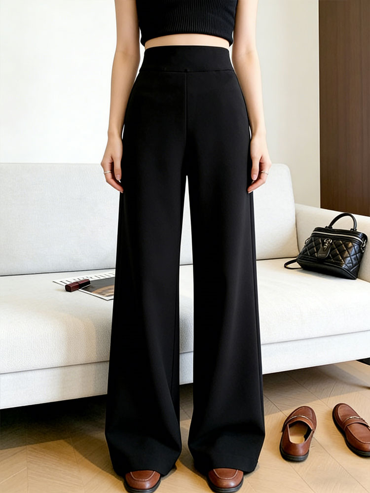 Elegant Black High Waist Strai - Women Formal Wear Business recensie en prijs