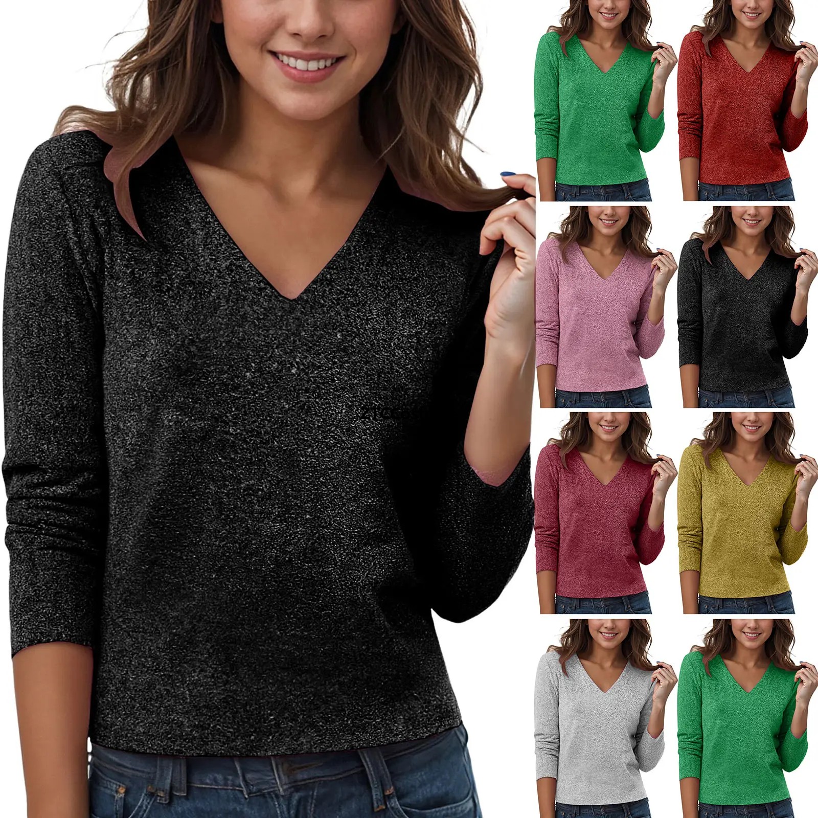 Cosplay Sequin V Neck Long Sle - Women Formal Blouses For Evening Wear recensie en prijs