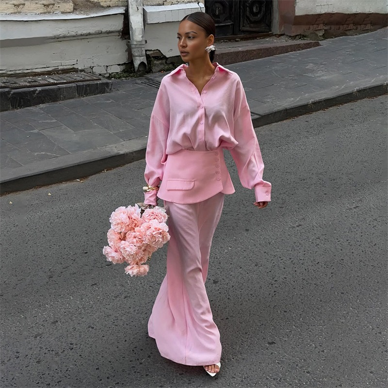 Autumn Pink Black Women Suit S - Women Formal Wear With Skirt recensie en prijs