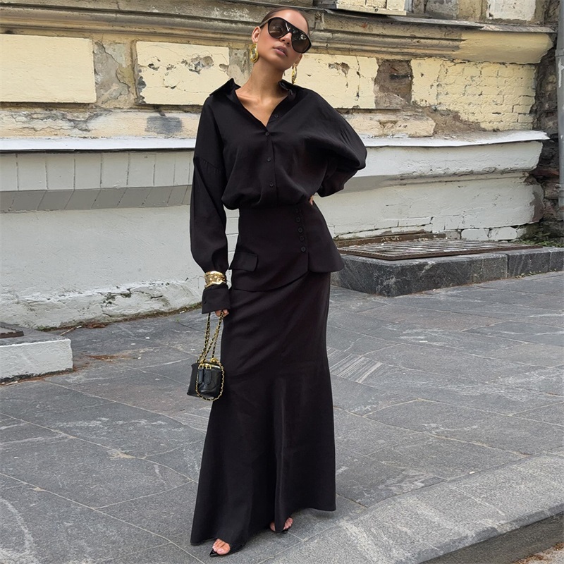 Autumn Pink Black Women Suit S - Women Formal Wear With Skirt recensie en prijs