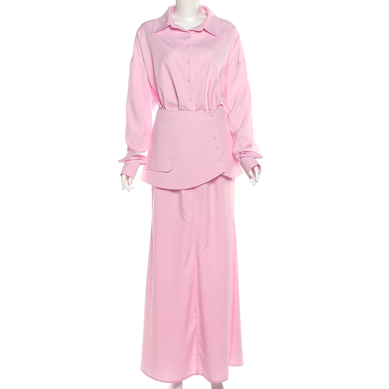 Autumn Pink Black Women Suit S - Women Formal Wear With Skirt recensie en prijs