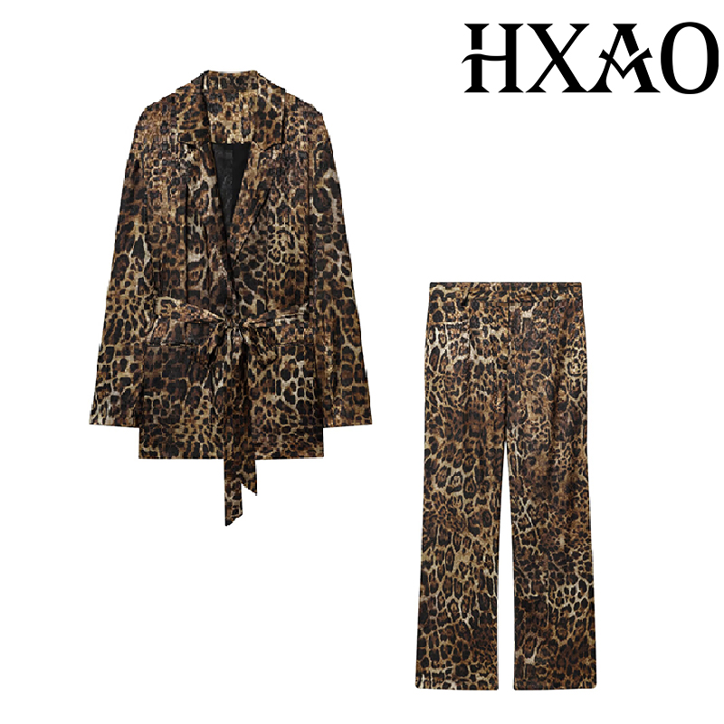 HXAO Leopard Pants Sets 2 Piec - Women'S Formal Wear With Pants recensie en prijs