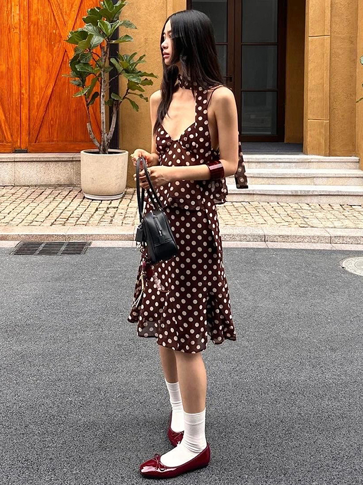 Nibber Polka Dot Print 3-Piece - Women Formal Wear For Summer recensie en prijs