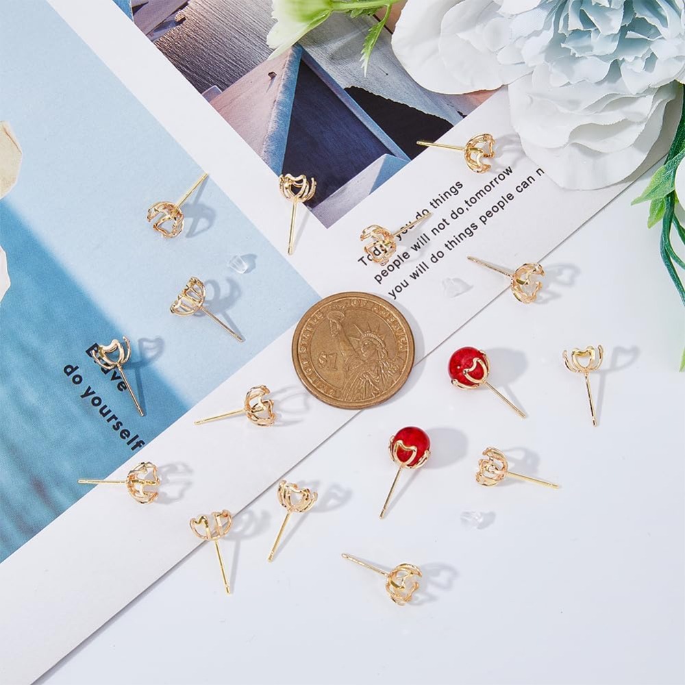 30Pcs Earring Mounting 4-Heart - Pearl Earring Stud recensie en prijs