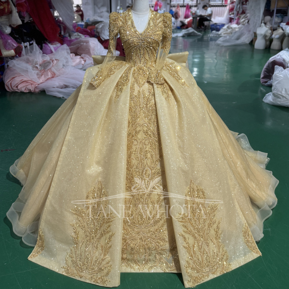 Elegant V-Neck Evening Dress 2 - Yellow Formal Wear Women recensie en prijs