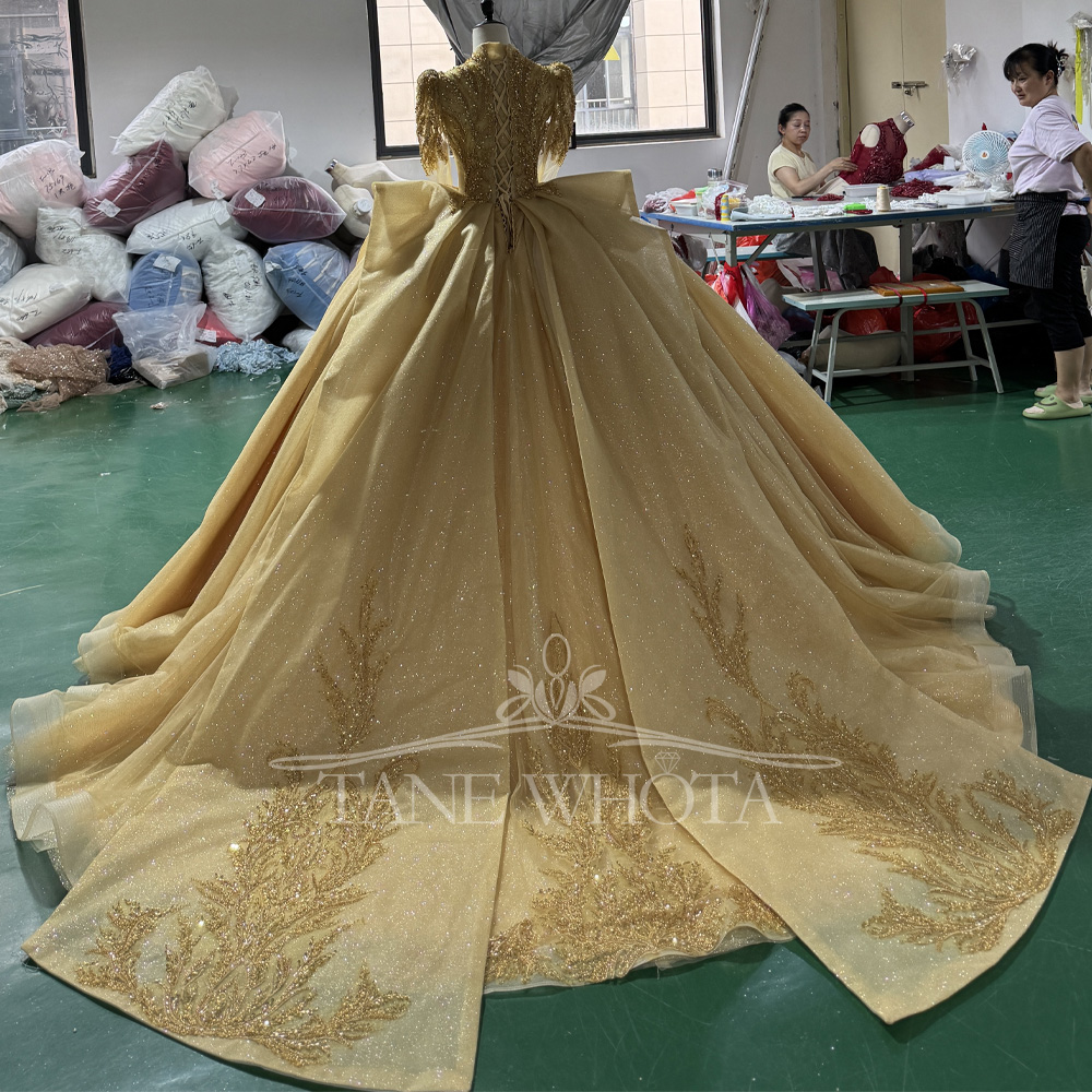 Elegant V-Neck Evening Dress 2 - Yellow Formal Wear Women recensie en prijs