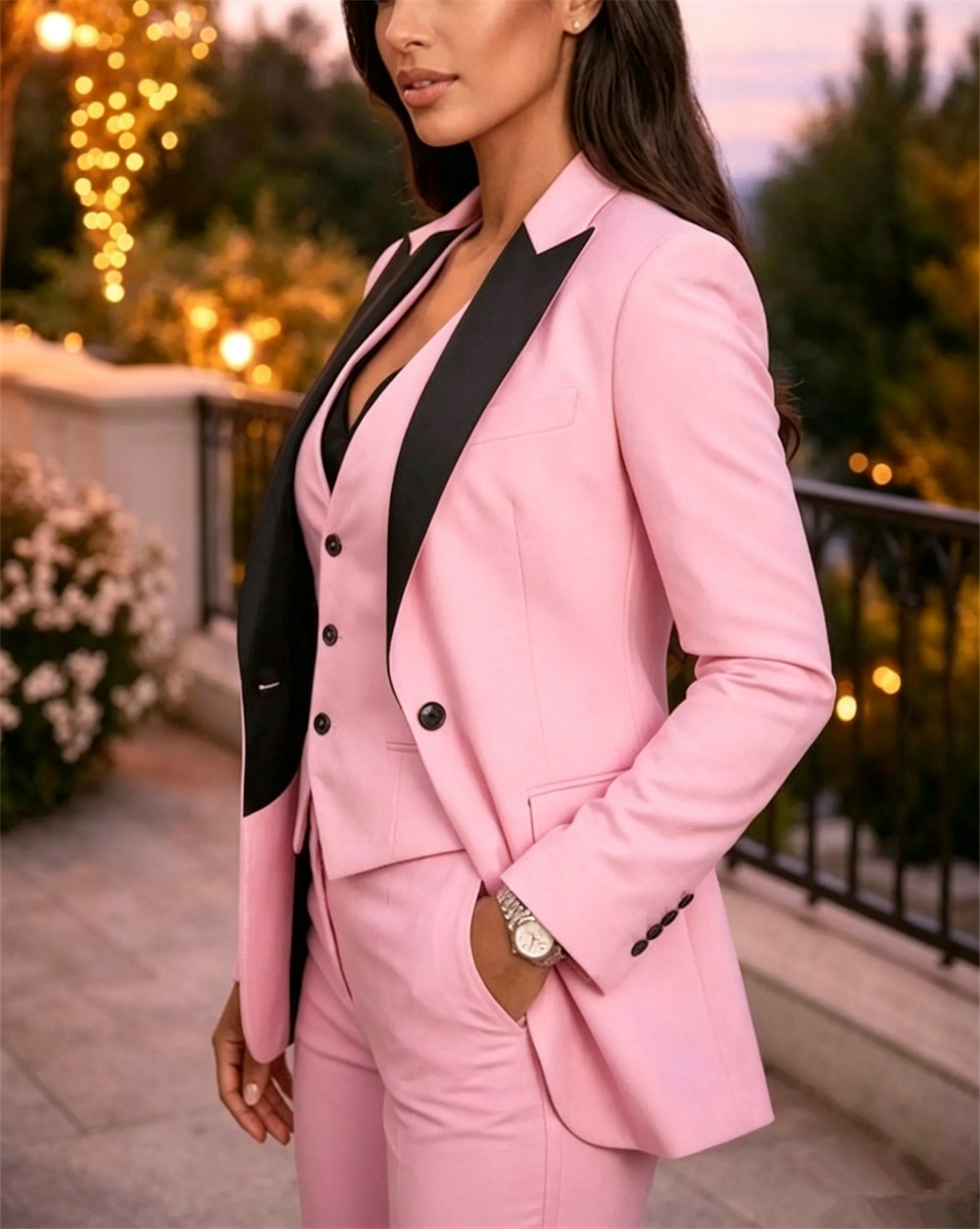 Pink Elegant Women's Suits 3 P - Women Formal Wear Tailor recensie en prijs