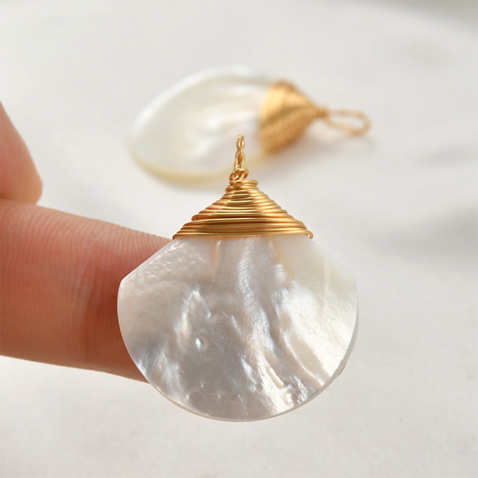 1pc Brass Charms Gold Color Wi - Pearl Earring Stud recensie en prijs