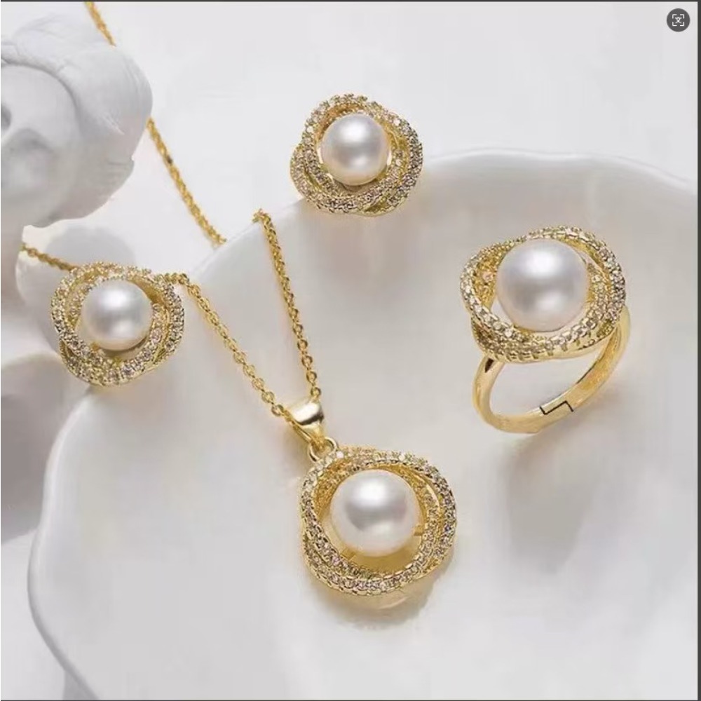 3PCS Elegant Floral Wrapped Pe - Formal Wear Jewelry For Women recensie en prijs