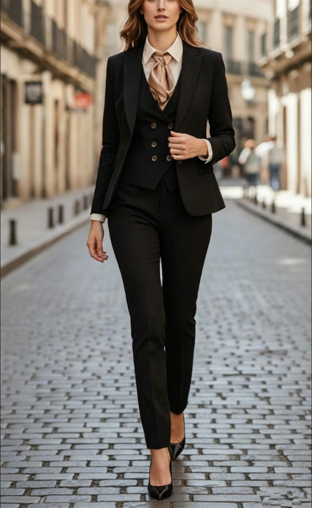 Women’s Black 3 Pieces Suit Se - Women Formal Wear Tailor recensie en prijs
