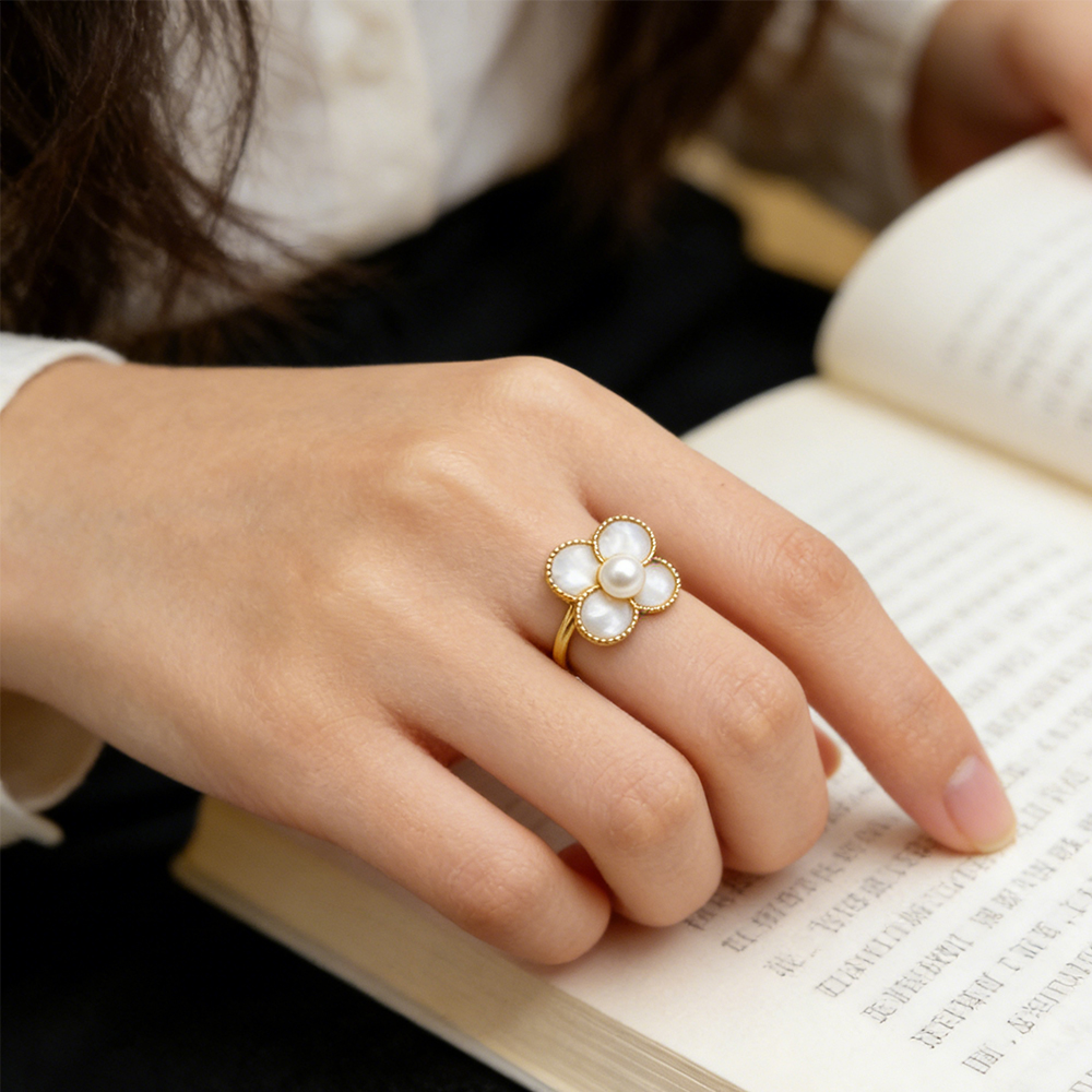 Vintage Ring With Of Pearl And - Formal Wear Jewelry For Women recensie en prijs