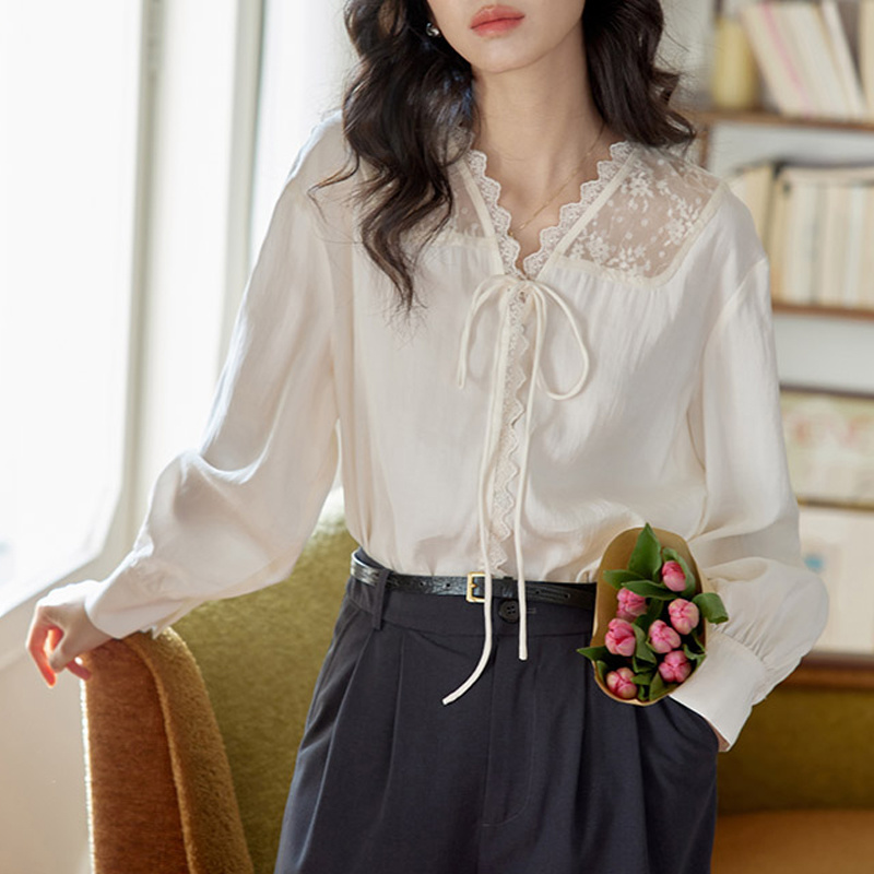 Long Sleeve Shirts Womens Sati - Women Formal Blouses For Evening Wear recensie en prijs