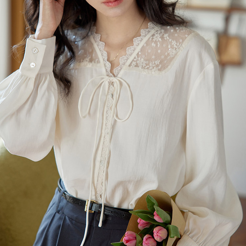Long Sleeve Shirts Womens Sati - Women Formal Blouses For Evening Wear recensie en prijs