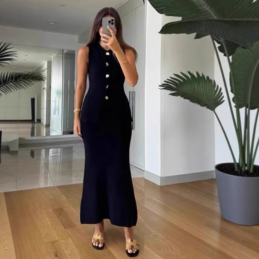 Round-neck Single-breasted Sle - Women Formal Wear With Skirt recensie en prijs