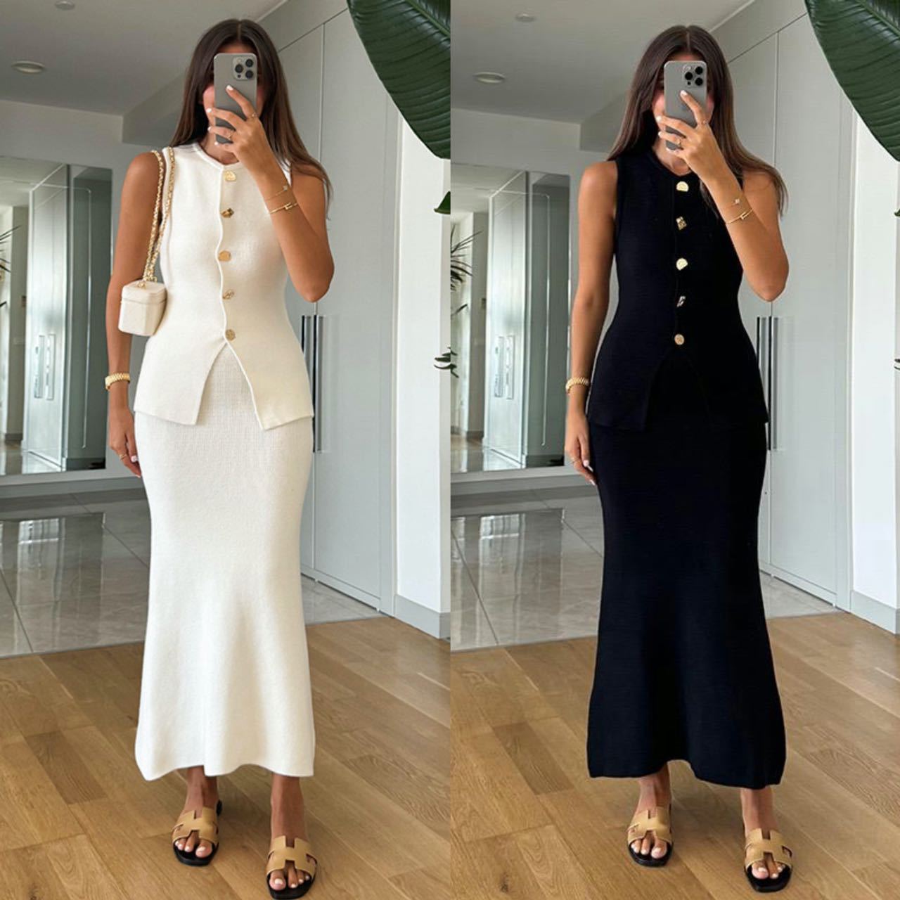 Round-neck Single-breasted Sle - Women Formal Wear With Skirt recensie en prijs