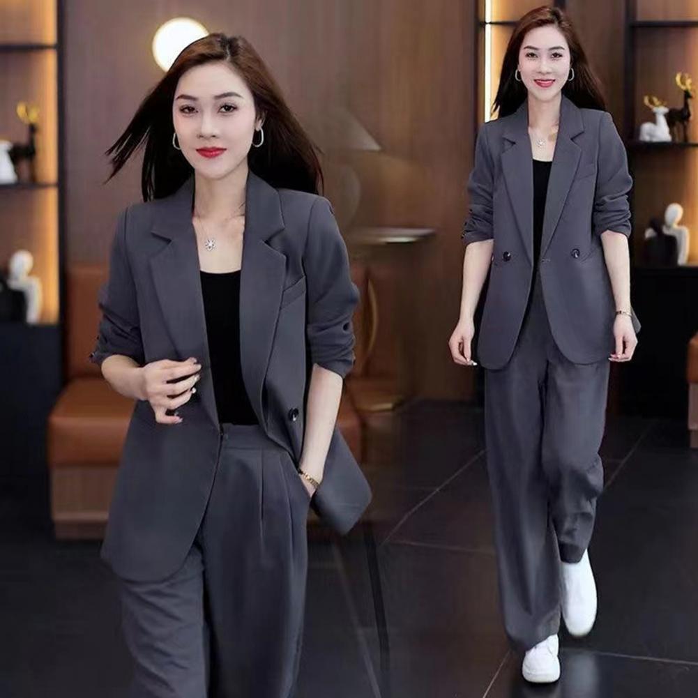 Women Coat Pants Set Formal Co - Women'S Formal Wear With Pants recensie en prijs