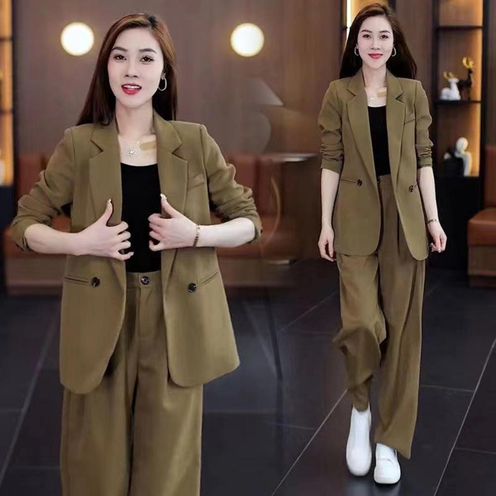 Women Coat Pants Set Formal Co - Women'S Formal Wear With Pants recensie en prijs