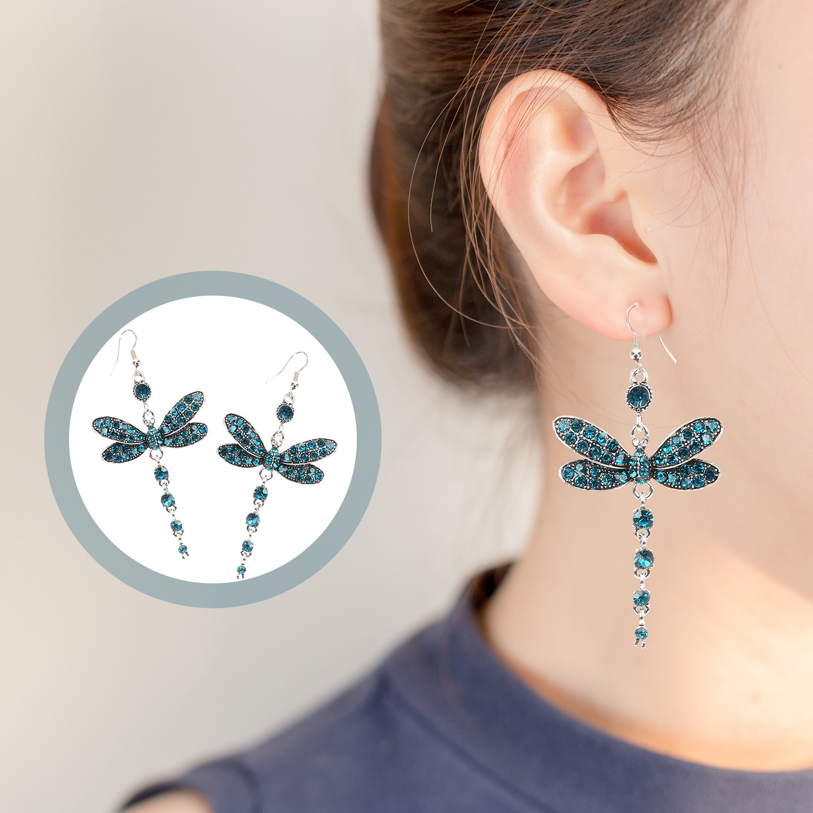 1Pair Delicate Rhinestone Drag - Formal Wear Jewelry For Women recensie en prijs
