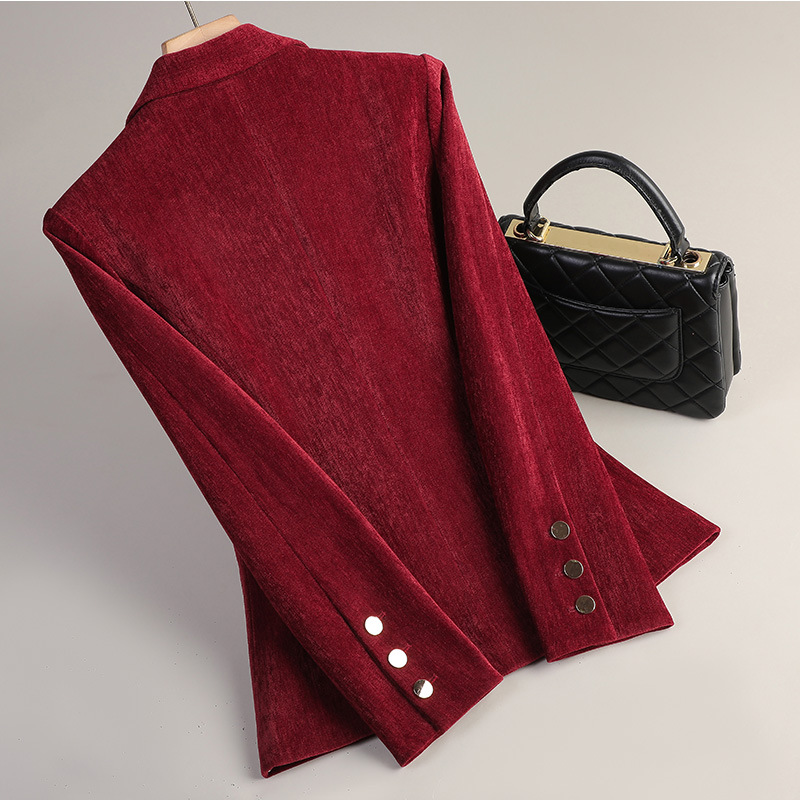 Yellow Gold Velvet Blazer Wome - Women Formal Wear Business recensie en prijs