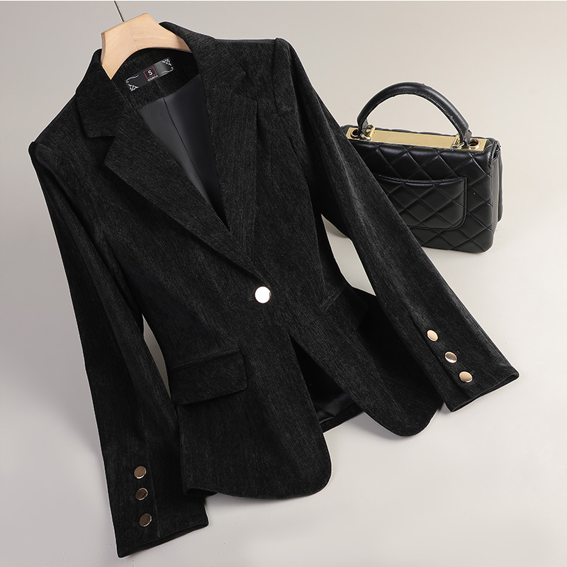 Yellow Gold Velvet Blazer Wome - Women Formal Wear Business recensie en prijs