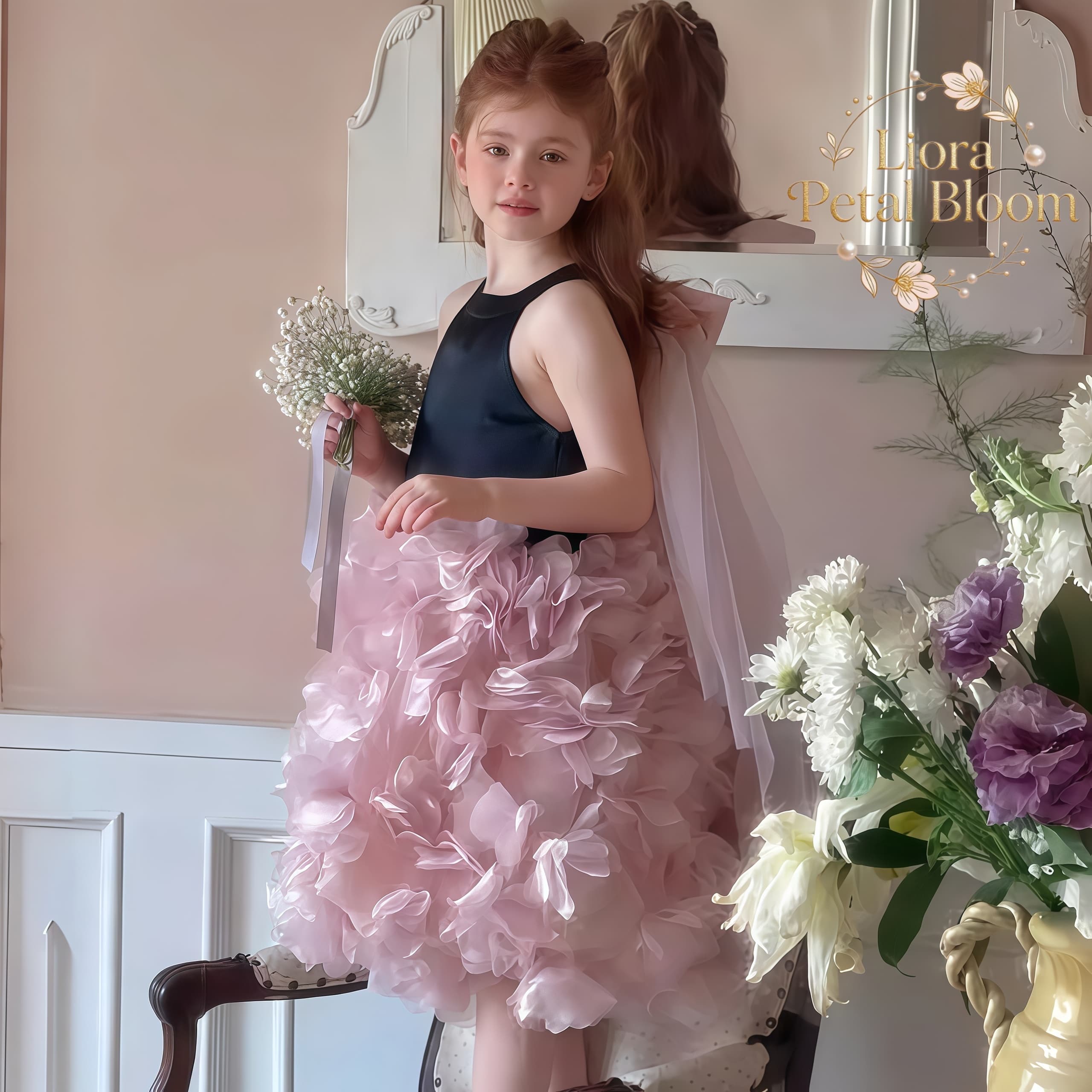Girls' Black Floral Tulle Dres - Women Formal Wear Dress recensie en prijs