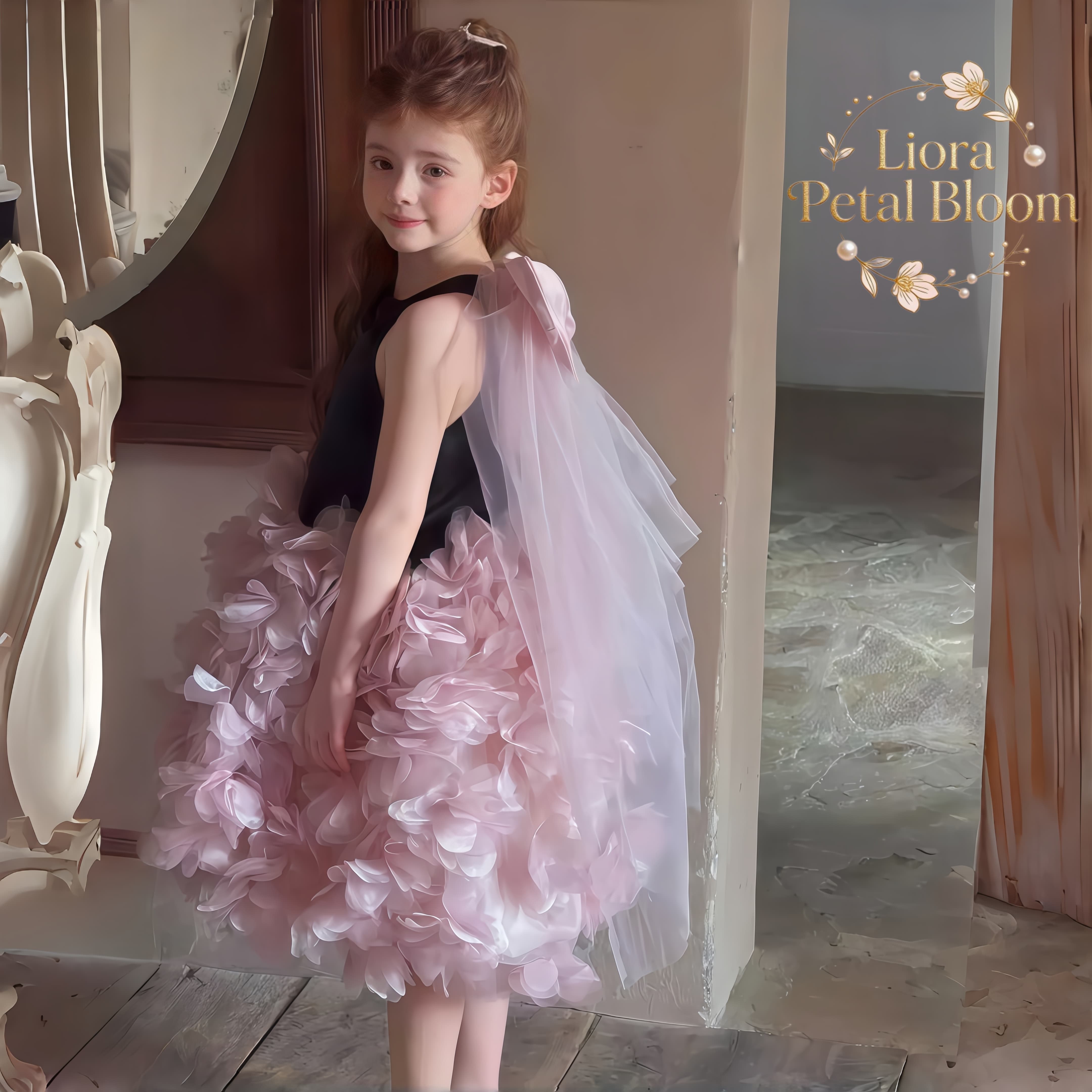 Girls' Black Floral Tulle Dres - Women Formal Wear Dress recensie en prijs