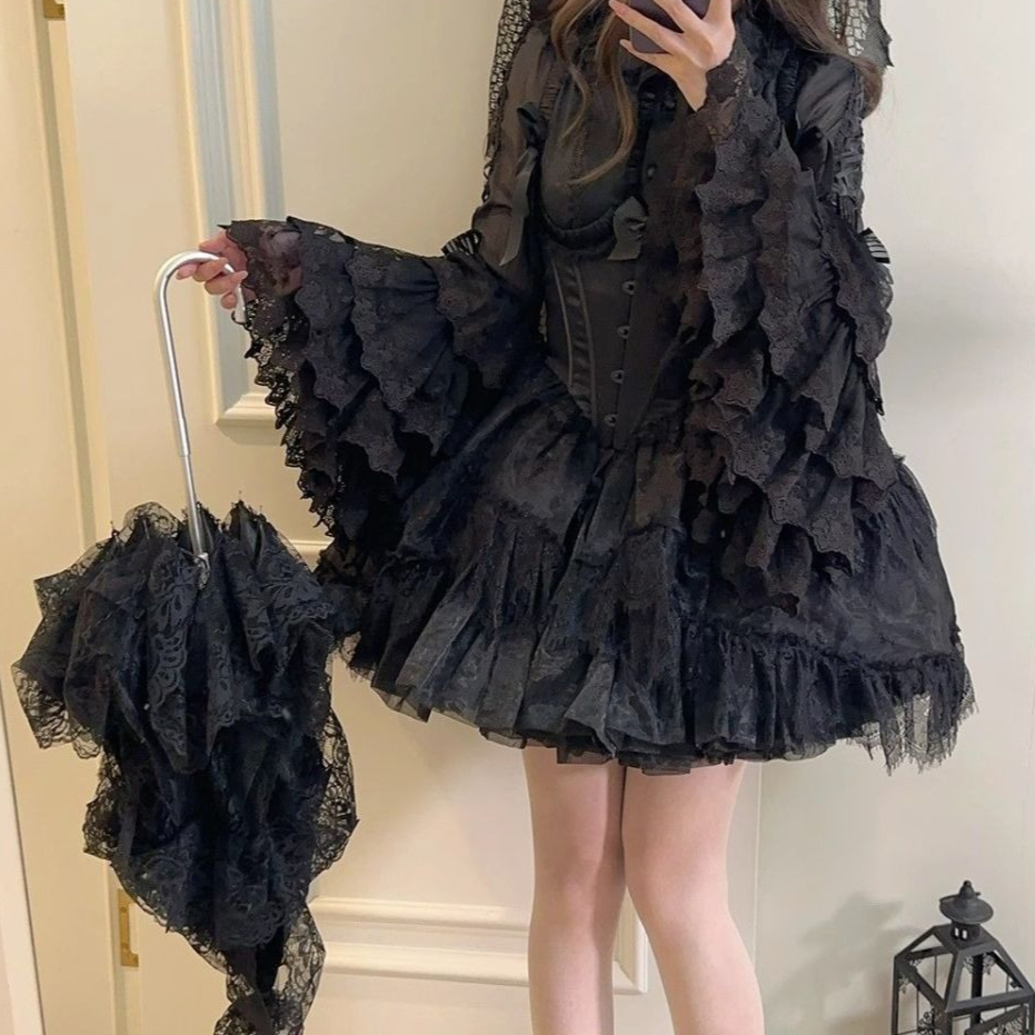 Sweet Lolita Blouse Lace Trim  - Women Formal Blouses For Evening Wear recensie en prijs