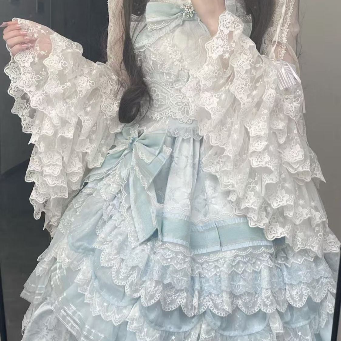 Sweet Lolita Blouse Lace Trim  - Women Formal Blouses For Evening Wear recensie en prijs