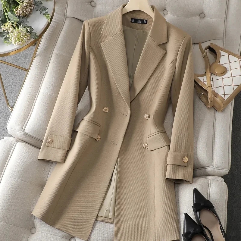 Autumn Winter Jacket Women Lon - Women Formal Wear Business recensie en prijs