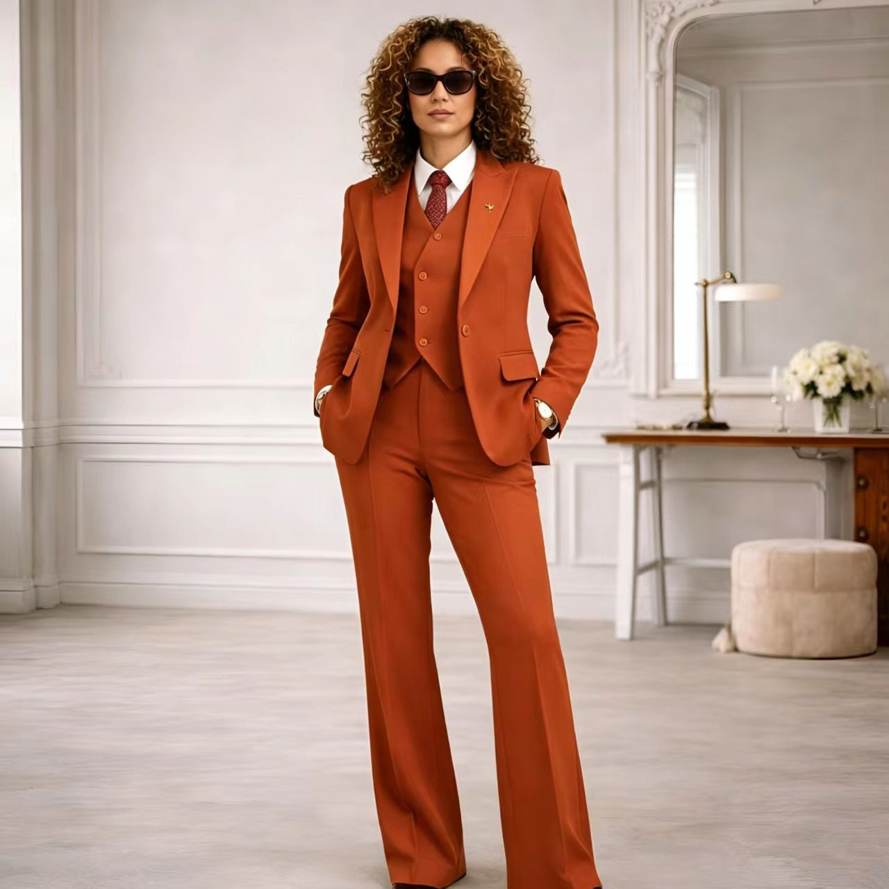 Rust Women's Suits 3 Pcs Vinta - Women Formal Wear Tailor recensie en prijs