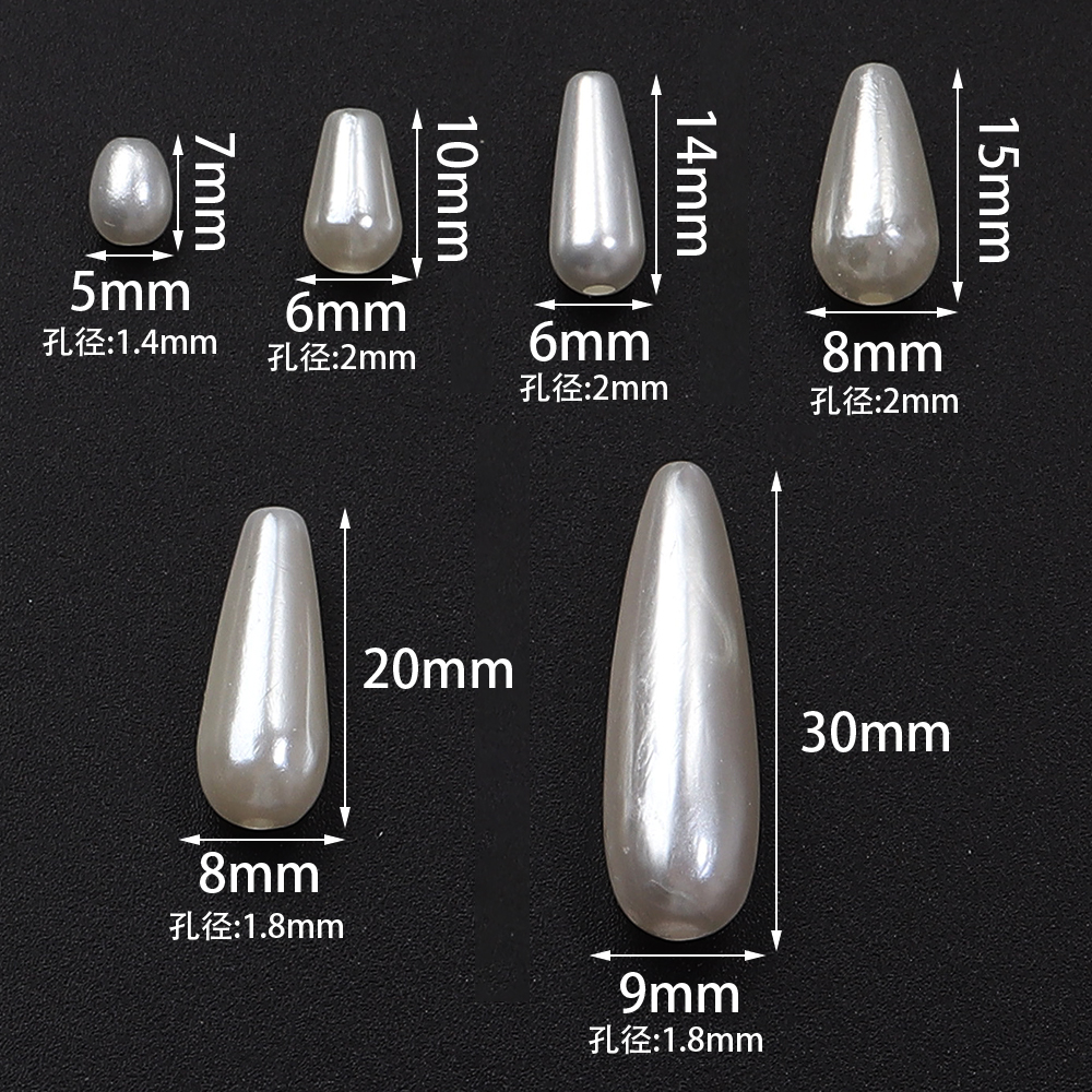 30-500pcs/lot Biege Waterdrop  - Pearl Earring Stud recensie en prijs