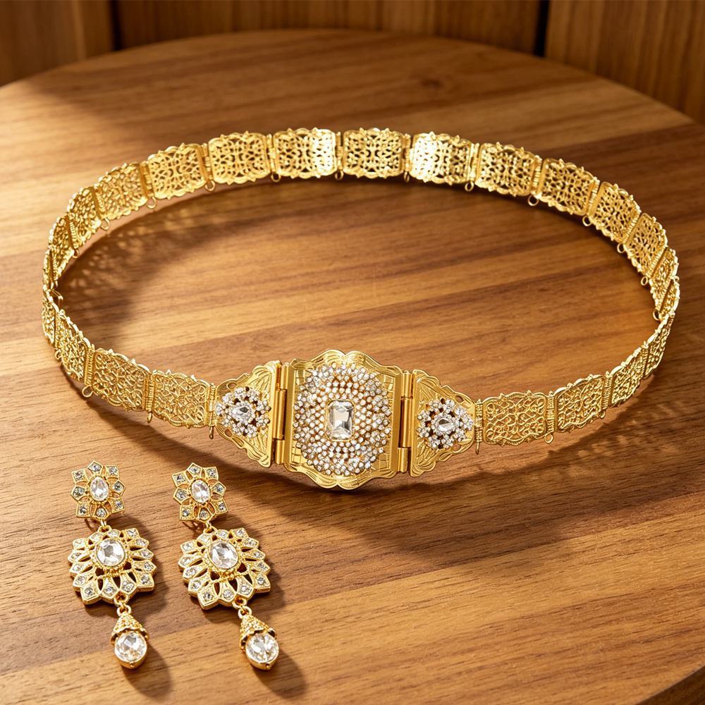 2pcs Classic Filigree Rhinesto - Women Formal Wear Ethnic recensie en prijs