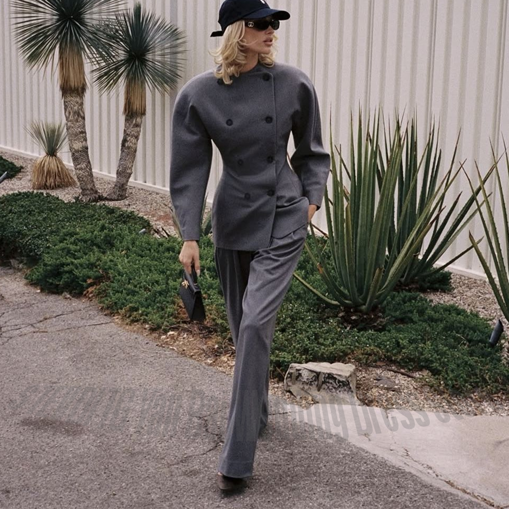 Classic Grey Women's Suit Set  - Women Formal Wear Business recensie en prijs