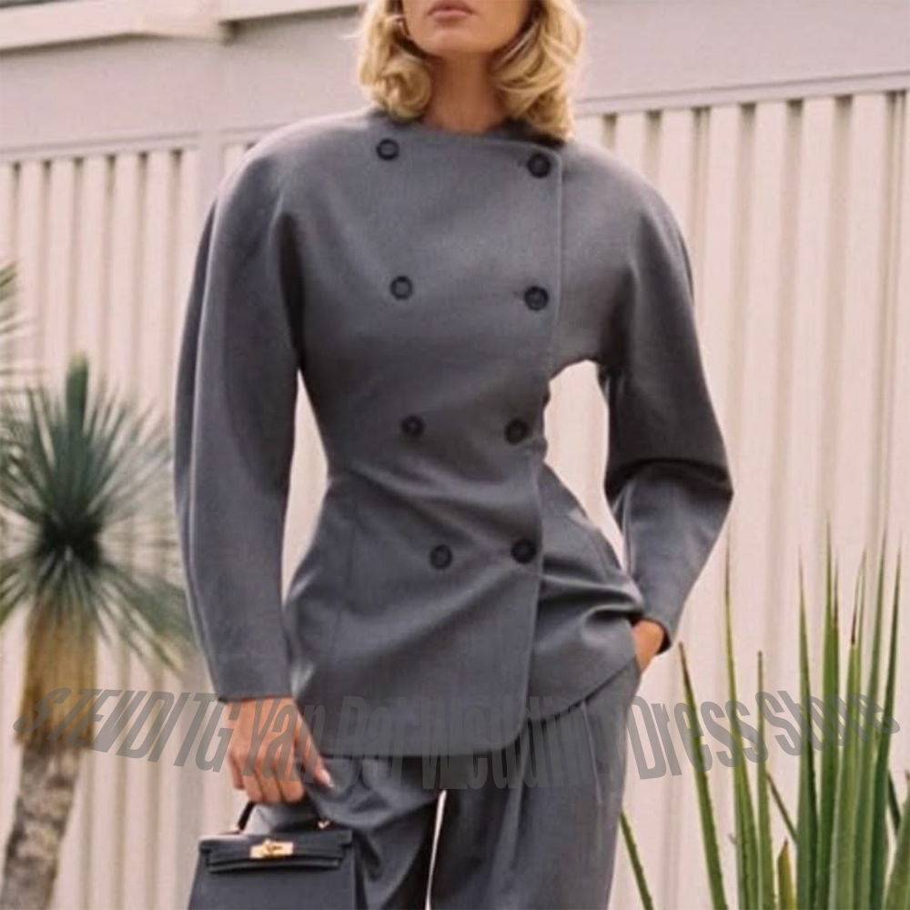 Classic Grey Women's Suit Set  - Women Formal Wear Business recensie en prijs