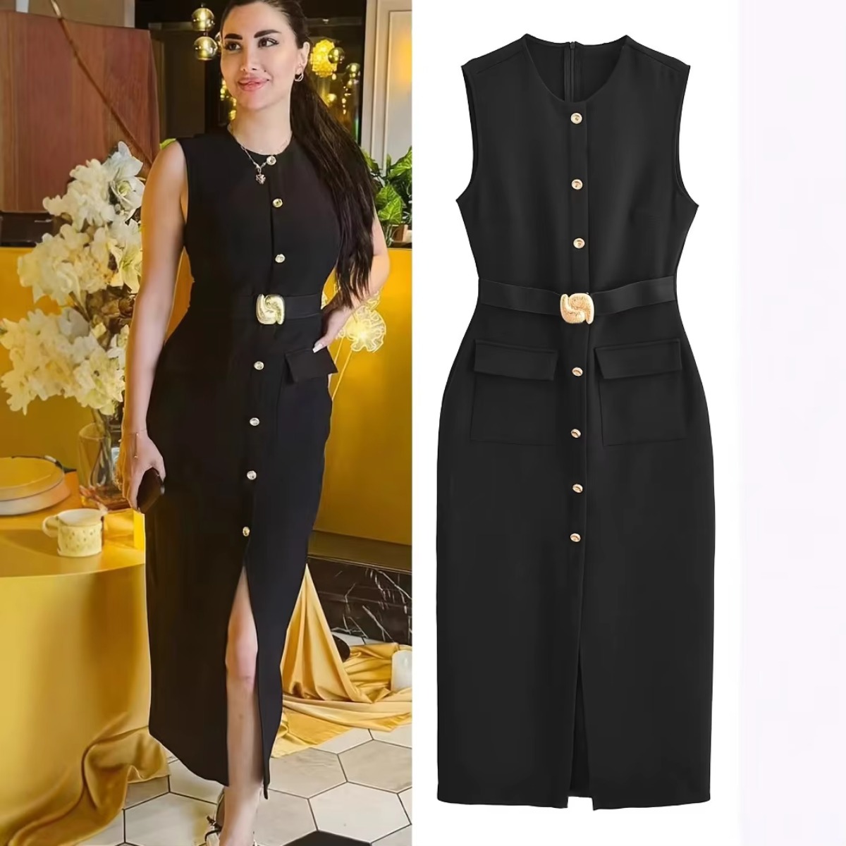 Woman‘s Sleeveless Crew-neck S - Women Formal Wear Tailor recensie en prijs
