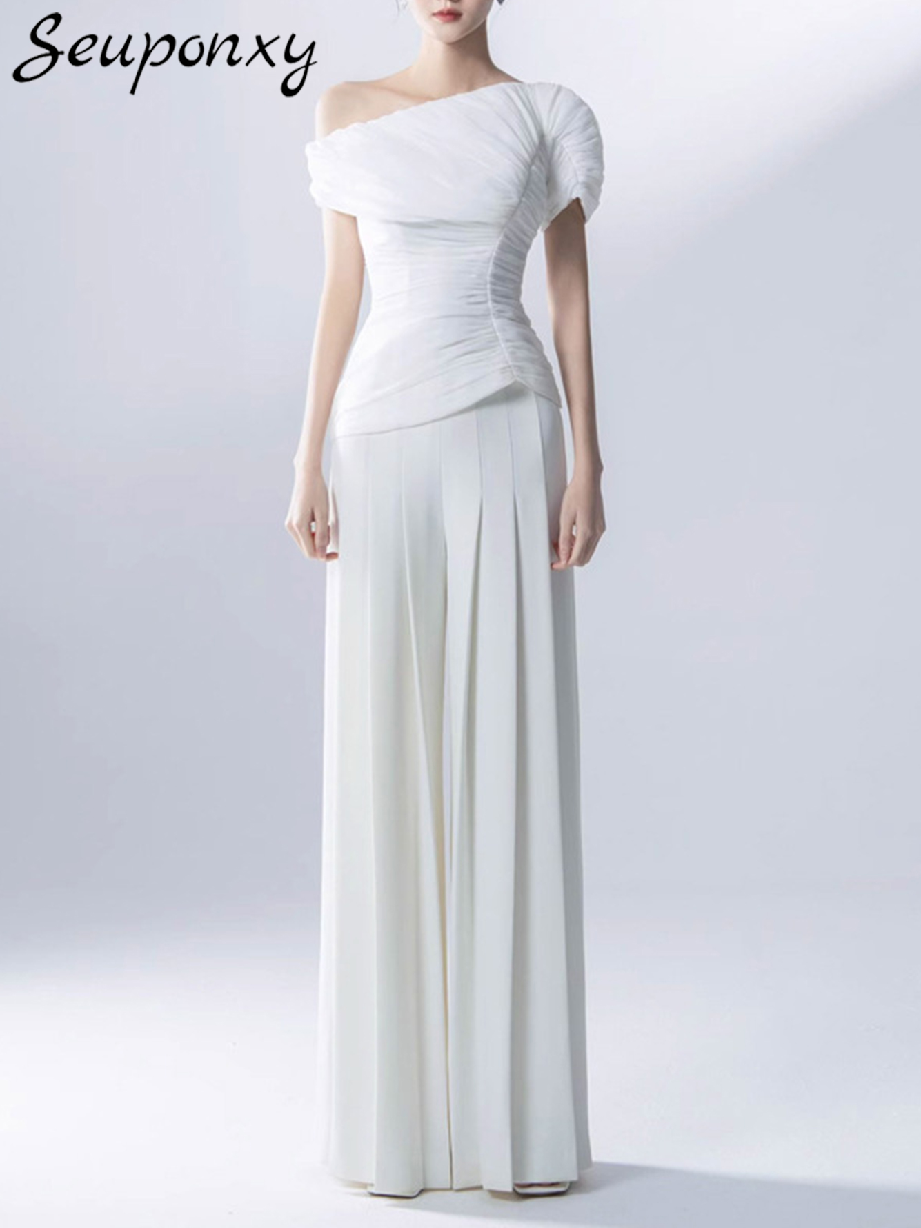 High Quality Summer New White  - Women'S Formal Wear With Pants recensie en prijs