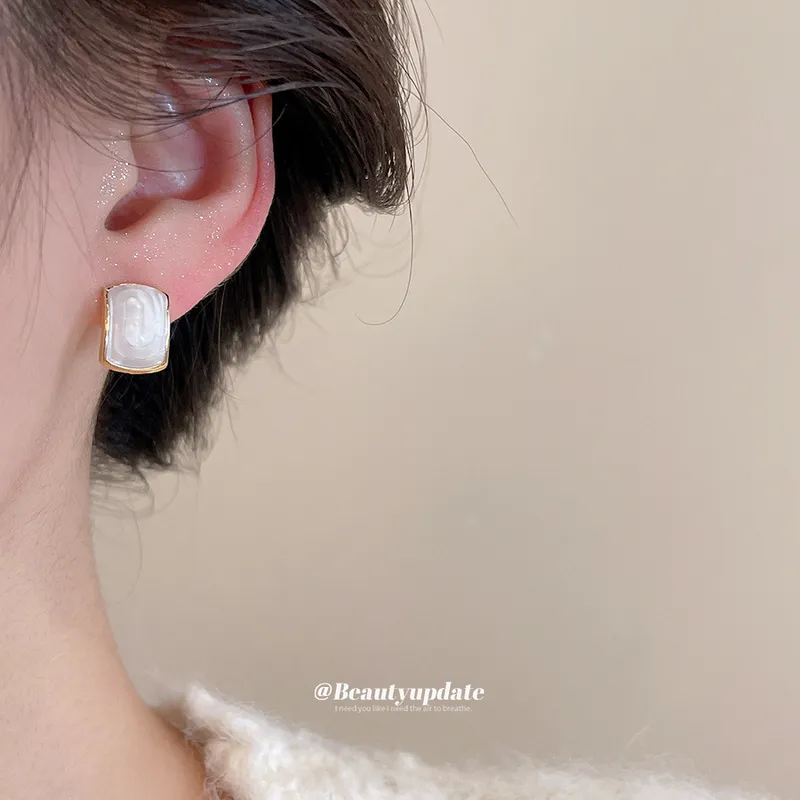 2026 Silver Needle Dripping Oi - Pearl Earring Stud recensie en prijs