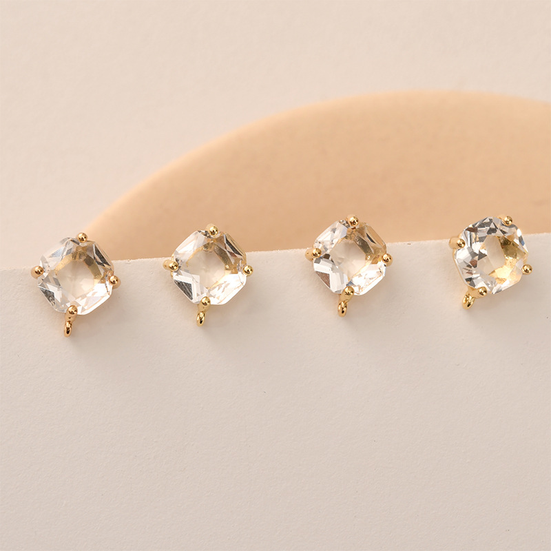 10pair Colors Faceted Square G - Pearl Earring Stud recensie en prijs