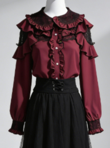 Kawaii Harajuku JK Women Bow L - Women Formal Blouses For Evening Wear recensie en prijs