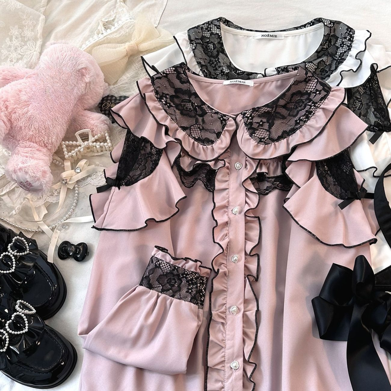 Kawaii Harajuku JK Women Bow L - Women Formal Blouses For Evening Wear recensie en prijs