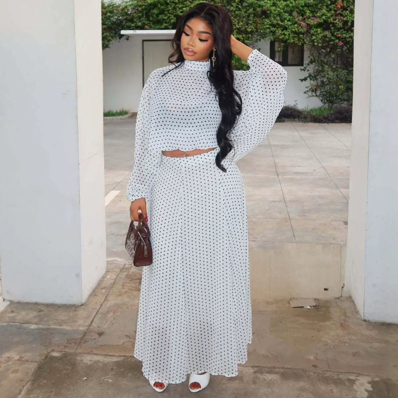 African Women Polka Dot Chiffo - Women Formal Wear For Summer recensie en prijs