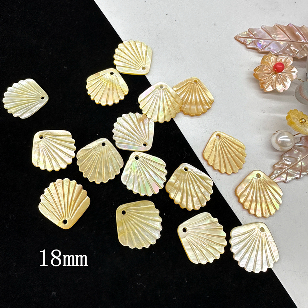 5Pcs Shell Beads With Hole Nat - Pearl Earring Stud recensie en prijs