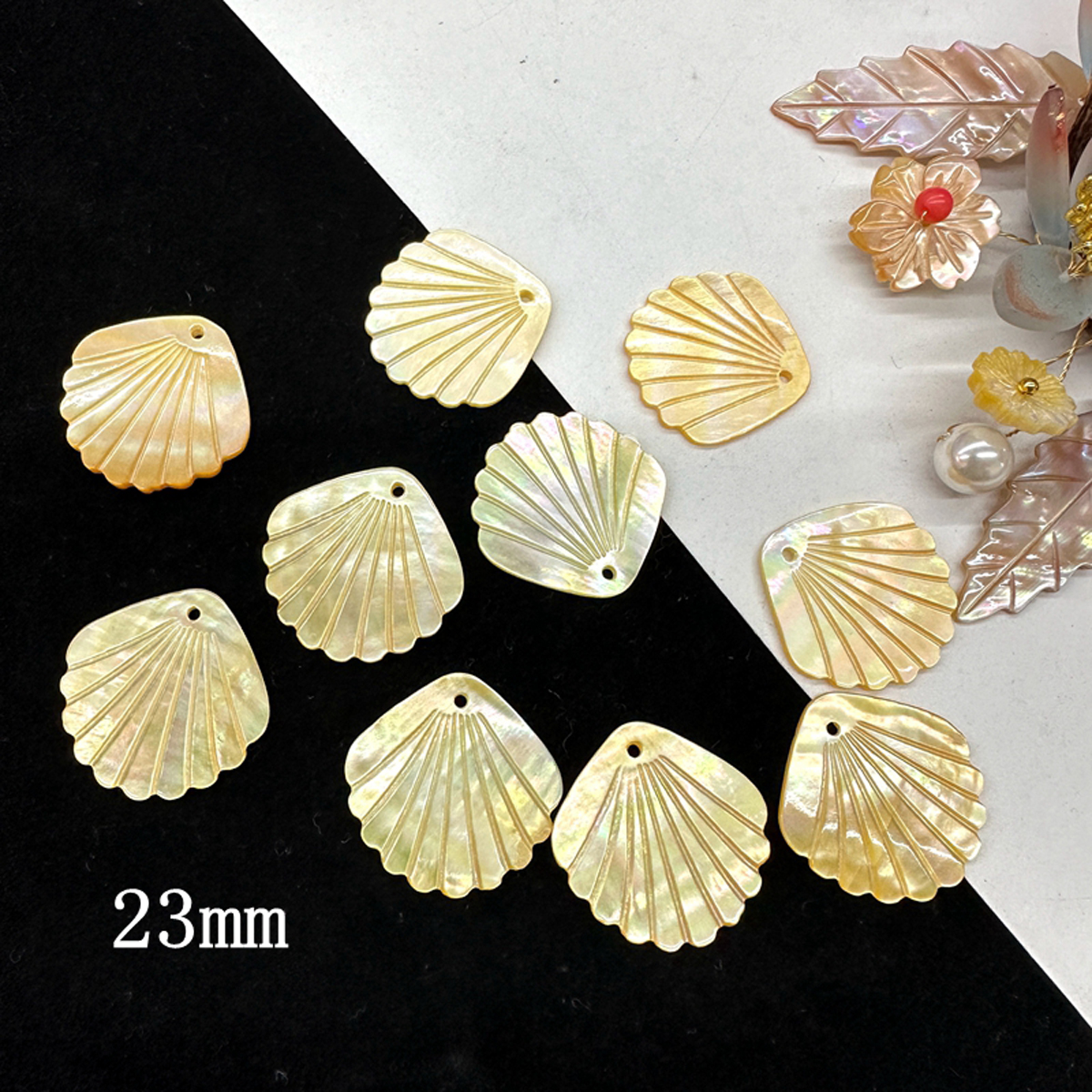 5Pcs Shell Beads With Hole Nat - Pearl Earring Stud recensie en prijs