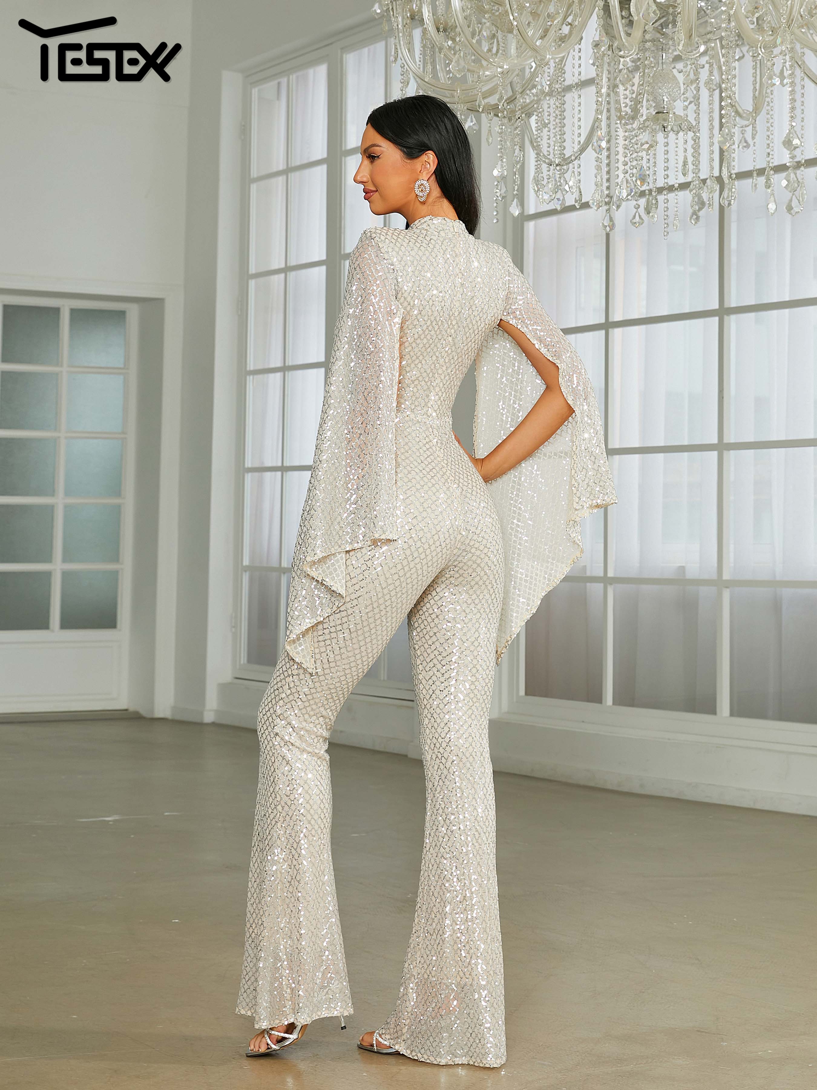 Yesexy New Stand Collar Cape S - Women'S Formal Wear With Pants recensie en prijs