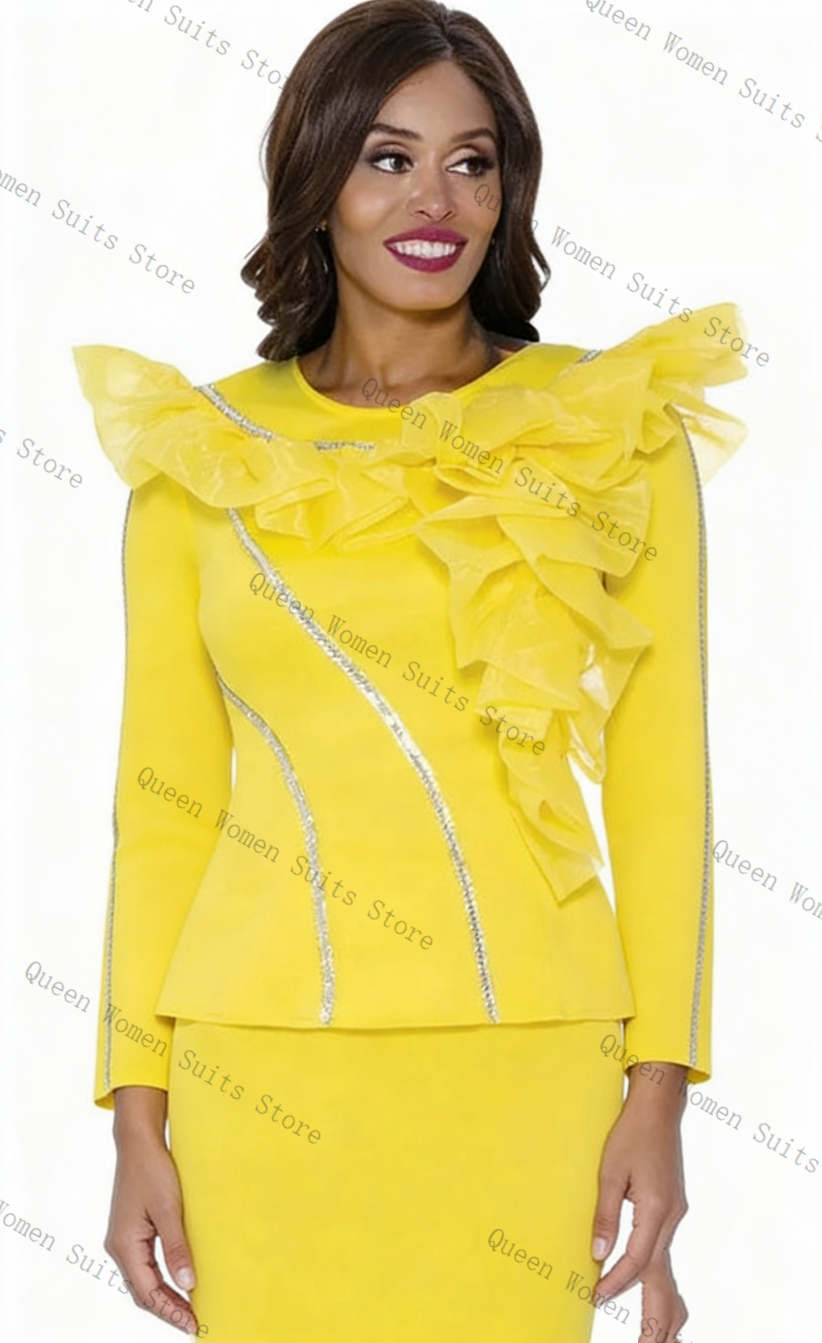 Crystals Yellow Women Suit Ski - Yellow Formal Wear Women recensie en prijs